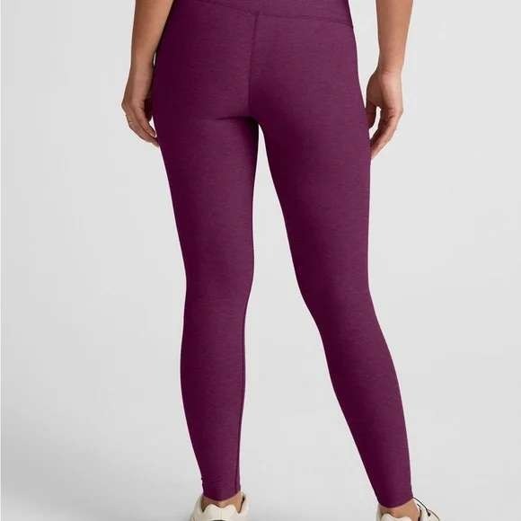 Beyond Yoga Spacedye Leggings Womens 3X Purple High Waisted Crop Athleisure - Picture 2 of 9